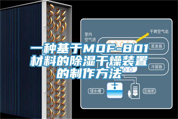 一種基于MOF-801材料的除濕干燥裝置的制作方法