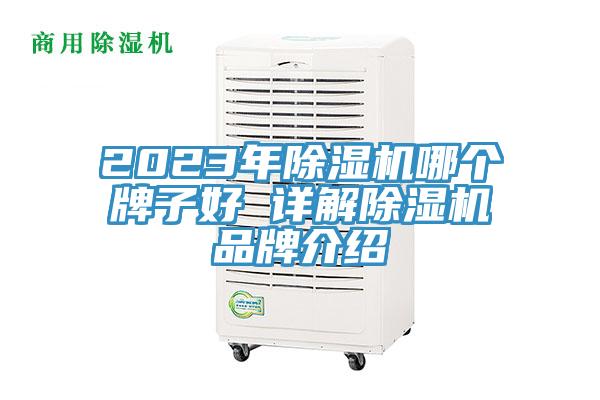 2023年除濕機(jī)哪個(gè)牌子好 詳解除濕機(jī)品牌介紹