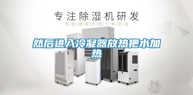 然后進入冷凝器放熱把水加熱