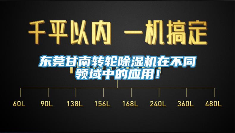 東莞甘南轉輪除濕機在不同領域中的應用！