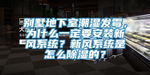 別墅地下室潮濕發霉，為什么一定要安裝新風系統？新風系統是怎么除濕的？