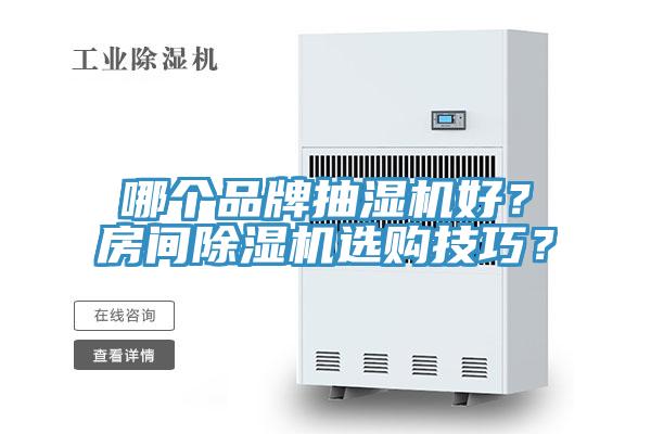 哪個品牌抽濕機好？房間除濕機選購技巧？