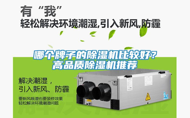 哪個牌子的除濕機比較好？高品質除濕機推薦