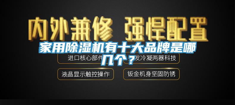 家用除濕機有十大品牌是哪幾個？