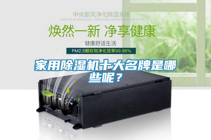 家用除濕機十大名牌是哪些呢？