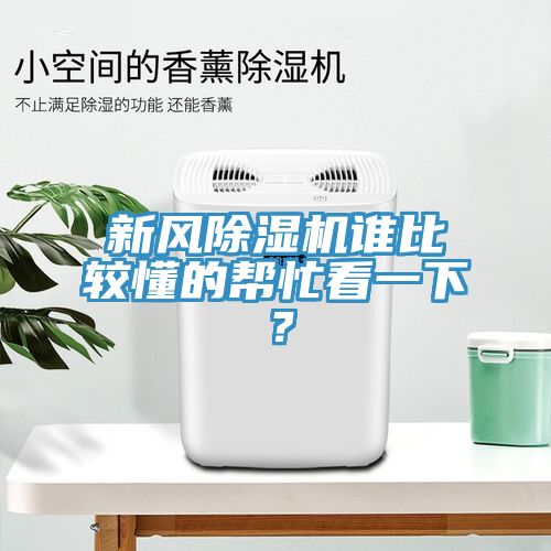 新風除濕機誰比較懂的幫忙看一下？