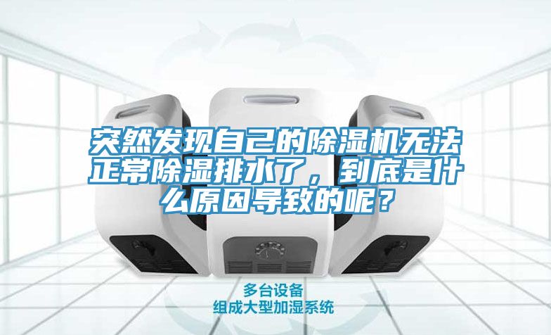 突然發現自己的除濕機無法正常除濕排水了，到底是什么原因導致的呢？